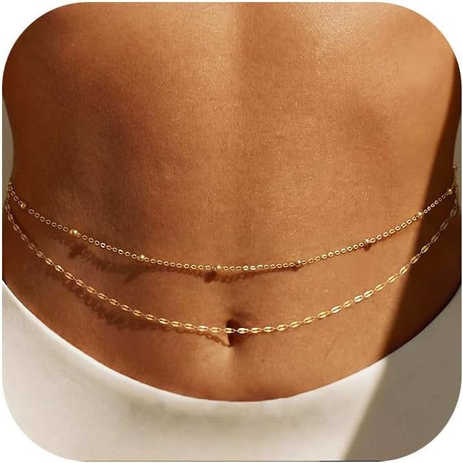 14K Gold Plated Waist Chain Wo - مراجعة Body Jewelry Gold وسعره